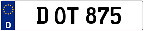 Trailer License Plate